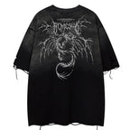 Y2K Vintage Graphic Oversized T-Shirt — detail shot