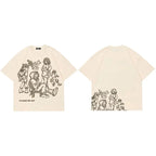 Cartoon Graphic Oversized T-Shirt — side view