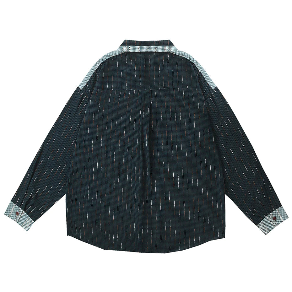 Vintage Cartoon Graphic Oversized Shirt — front view