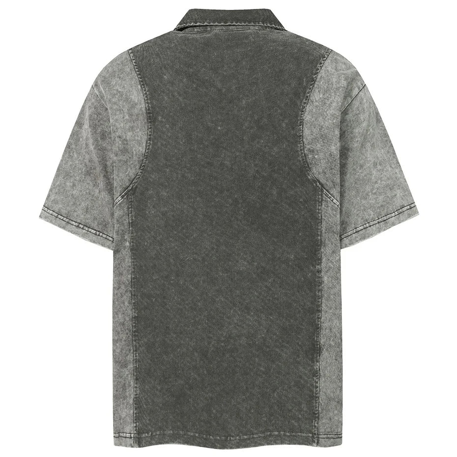 Tee Vintage Patchwork Oversized T-Shirt — front view