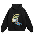 Y2K Cartoon Graphic Hoodie — fabric close-up