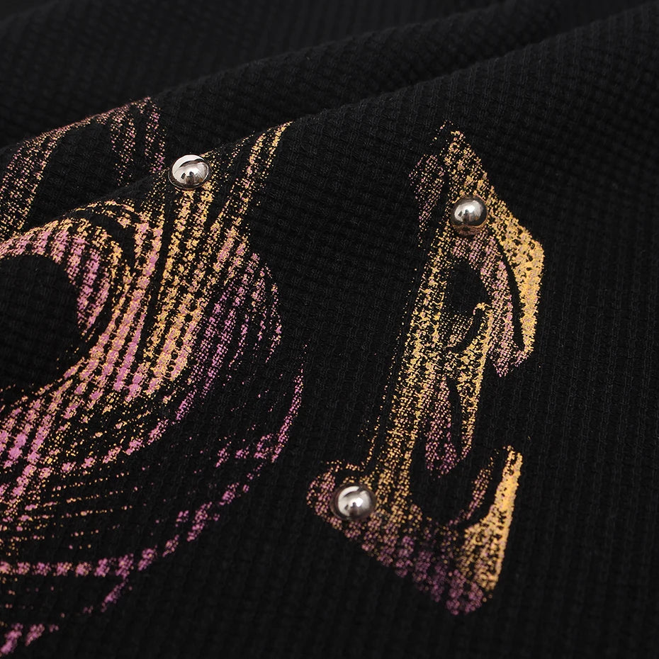 Shirts Graphic Oversized Long Sleeve Tee — detail shot