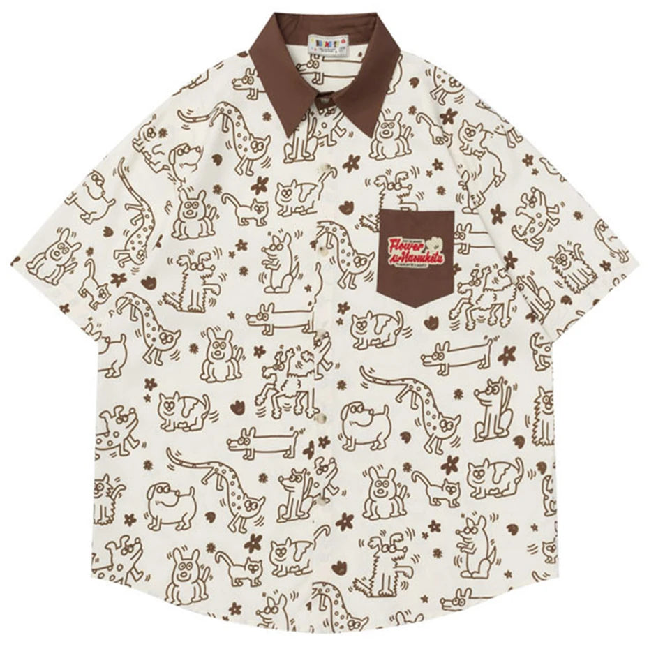 Cartoon Graphic Shirt — styling shot