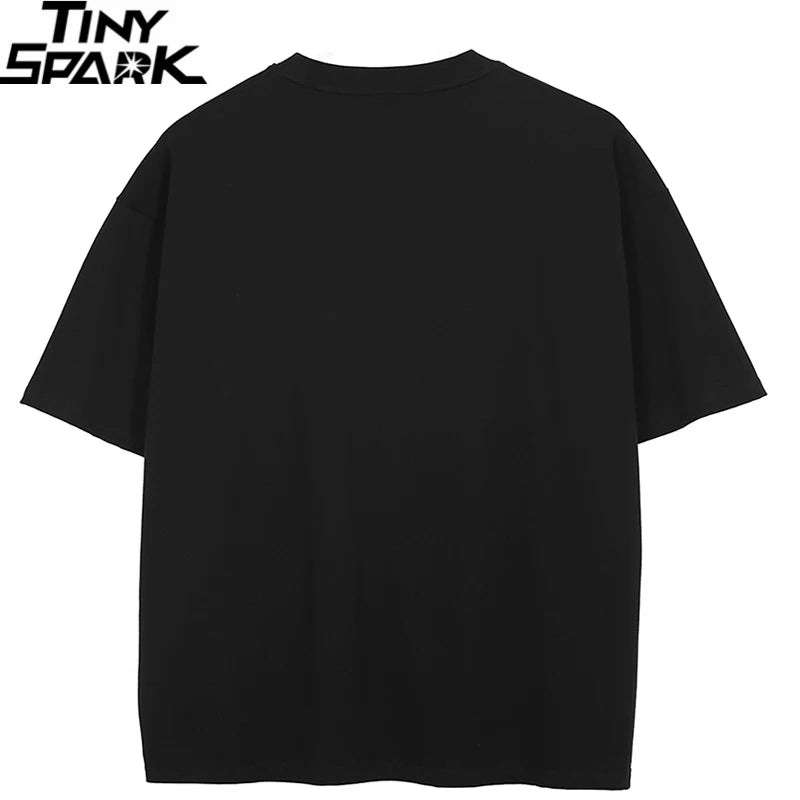Black Scary Devil Dog Faded T-Shirt — detail shot