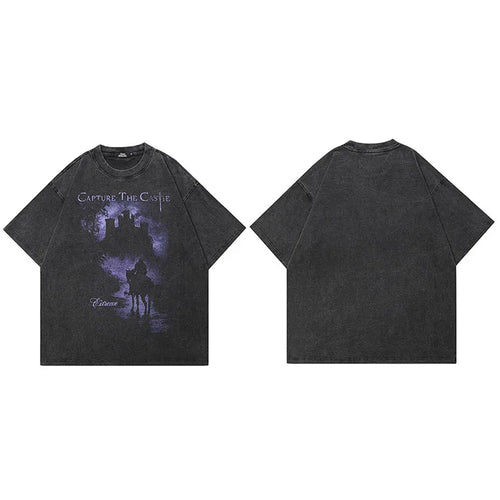 Black Faded T-Shirt — fit shot