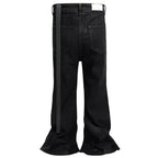 Black Denim Slim Coat — front view