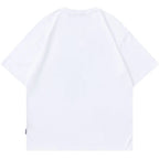 Y2K Black Spider Print Oversized T-Shirt — detail shot
