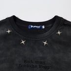 Vintage Star Distressed Loose T-Shirt — fit shot