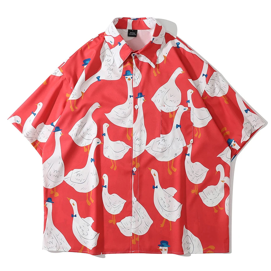 Y2K Graphic Oversized Shirt — detail shot