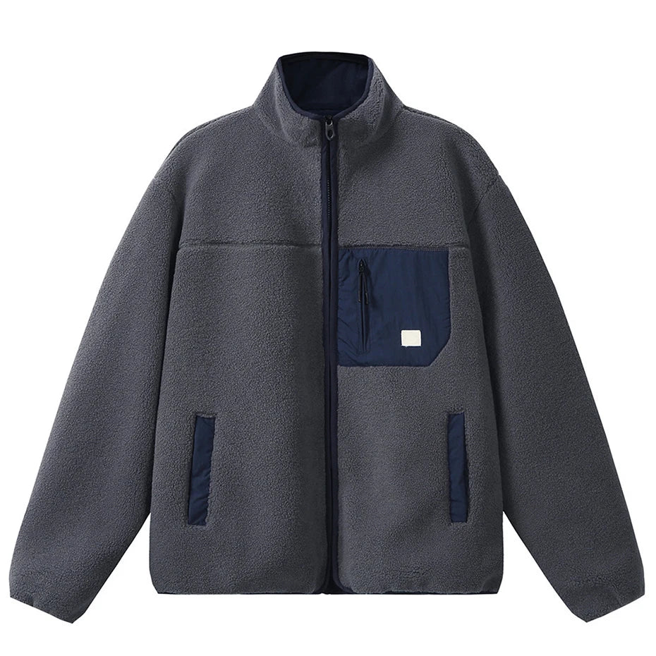 Vintage Wool Loose Jacket — back view
