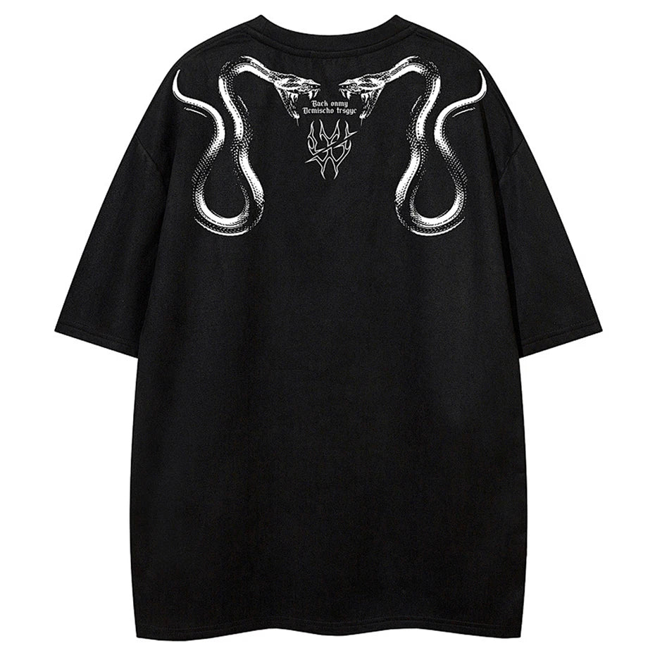 Tshirts Vintage Graphic Suede Oversized T-Shirt — front view