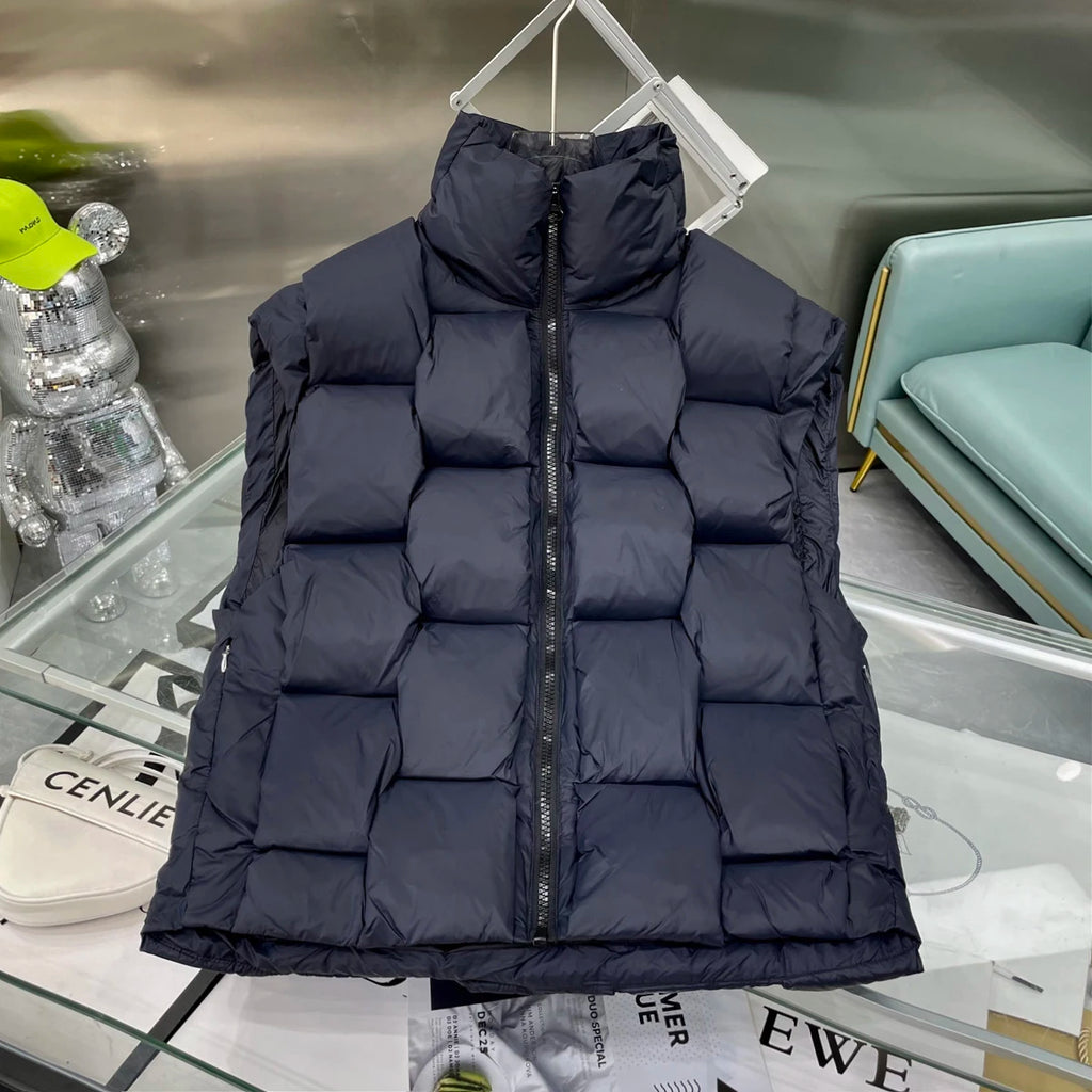 Padded Loose Puffer Jacket — full look