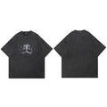 Black Mask Faded T-Shirt — detail shot