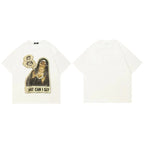 Sister White Graphic T-Shirt — fabric close-up