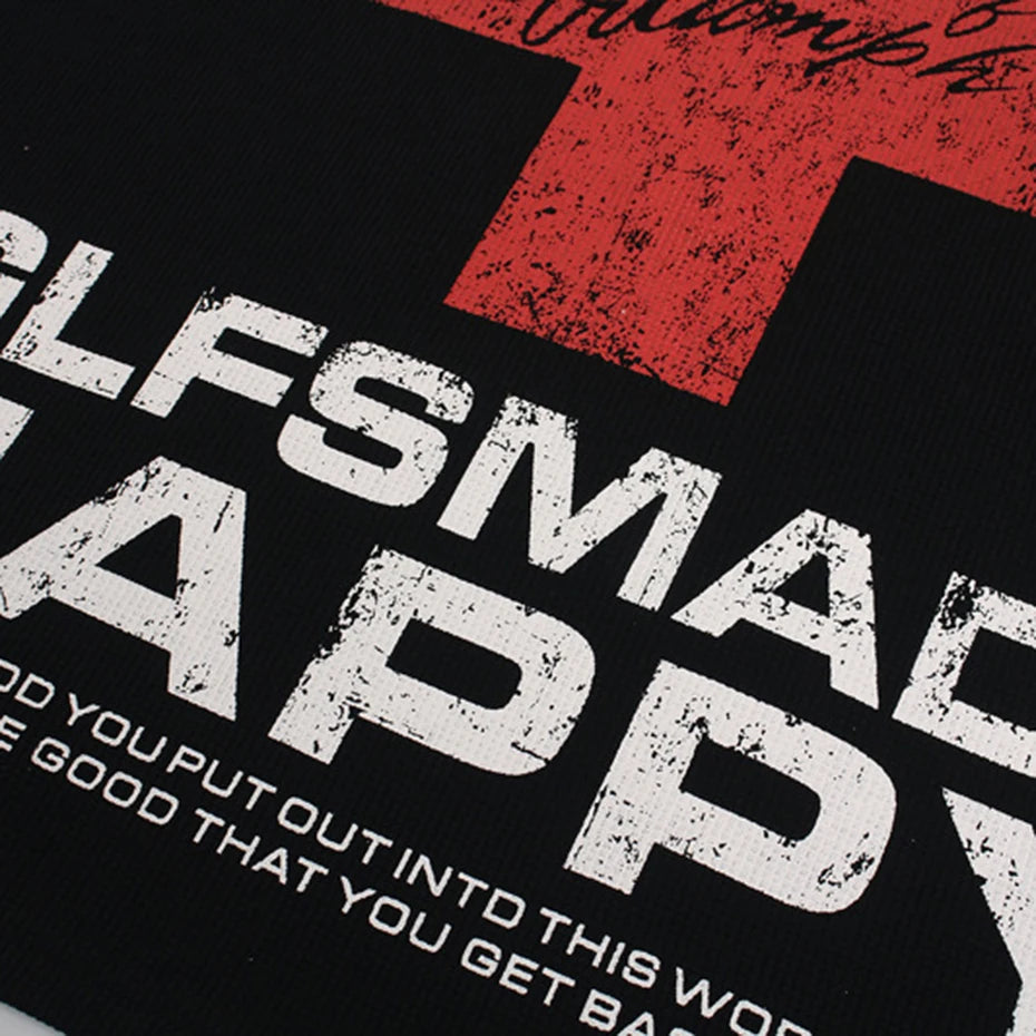 Vintage Cross Graphic Oversized T-Shirt — detail shot