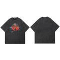 Black Sun Eye Faded T-Shirt — detail shot