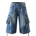Vintage Car Denim Shorts — styling shot