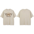Beige Angel Cat Graphic T-Shirt — side view