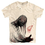 Punk Graffiti Ripped Loose T-Shirt — styling shot