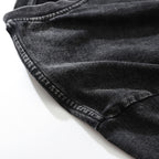 Vintage Black Washed Long Sleeve Tee — front view