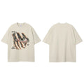 Beige Big Eye Graphic T-Shirt — styling shot