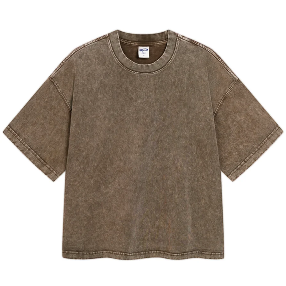 Wax Vintage Print Oversized T-Shirt — side view