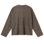 Snake Graphic Oversized Long Sleeve Tee — front view