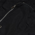 Pockets Black Loose Cargo Shorts — fit shot