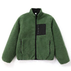 Zip Fleece Oversized Coat — back view