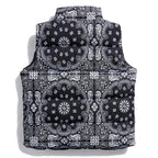Paisley Band Padded Puffer Jacket — detail shot