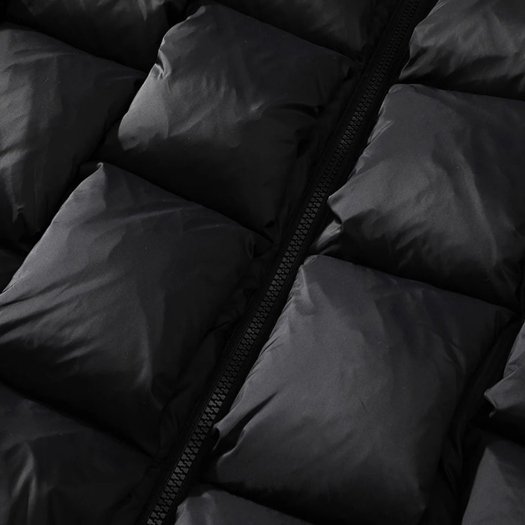 Padded Loose Puffer Jacket — fabric close-up
