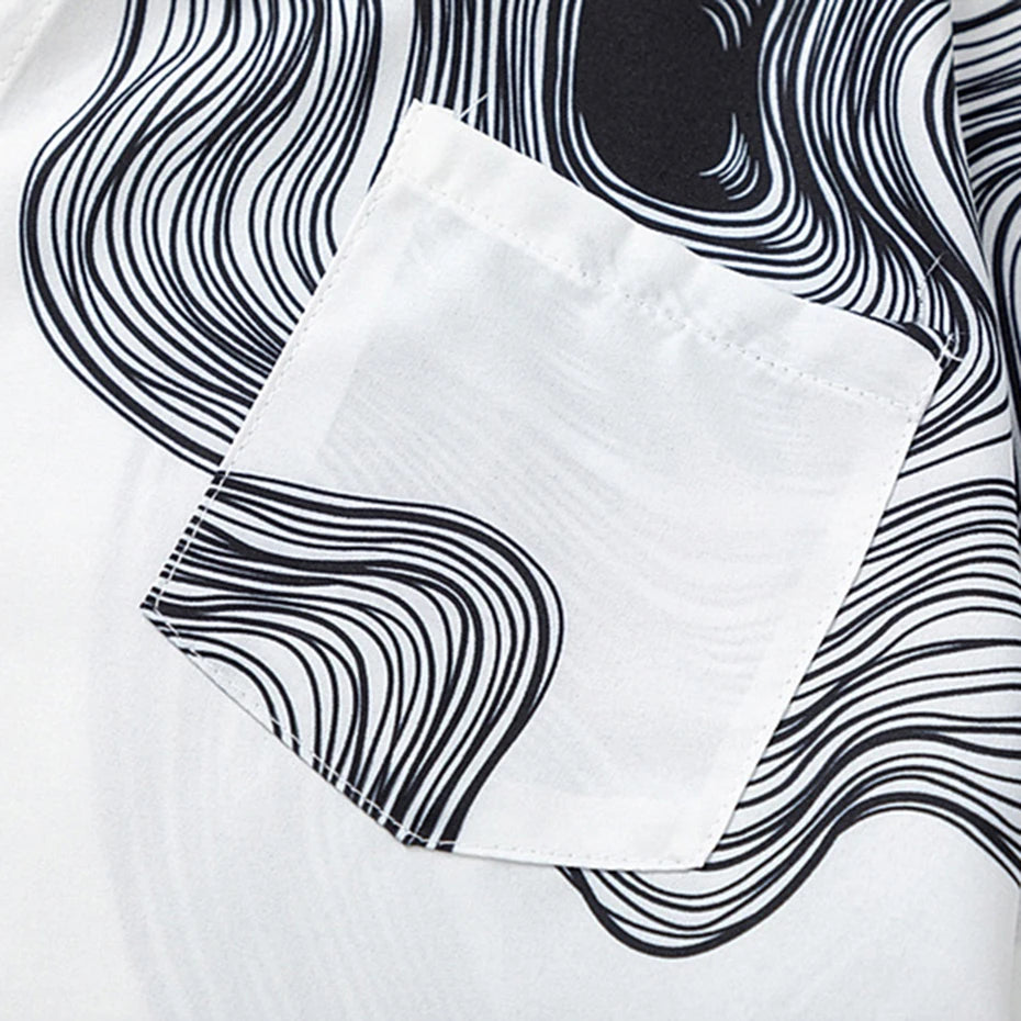Print Graphic Loose Shirt — detail shot