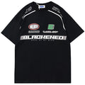 Y2K Racing Loose T-Shirt — fit shot