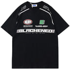 Y2K Racing Loose T-Shirt — fit shot
