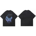 Time Vintage Black Washed T-Shirt — styling shot