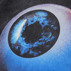 Vintage Eyes Print Oversized T-Shirt — detail shot