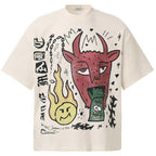 Vintage Y2K Funny Graphic Oversized T-Shirt — styling shot