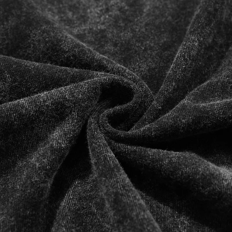 Black Washed T-Shirt — fit shot