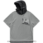 Techwear Hooded Oversized T-Shirt — styling shot