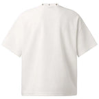 Y2K White Cat Graphic Oversized T-Shirt — front view
