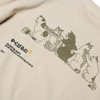 Funny Kanji Cat Print T-Shirt — detail shot