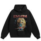 Hooded Vintage Graphic Hoodie — fabric close-up