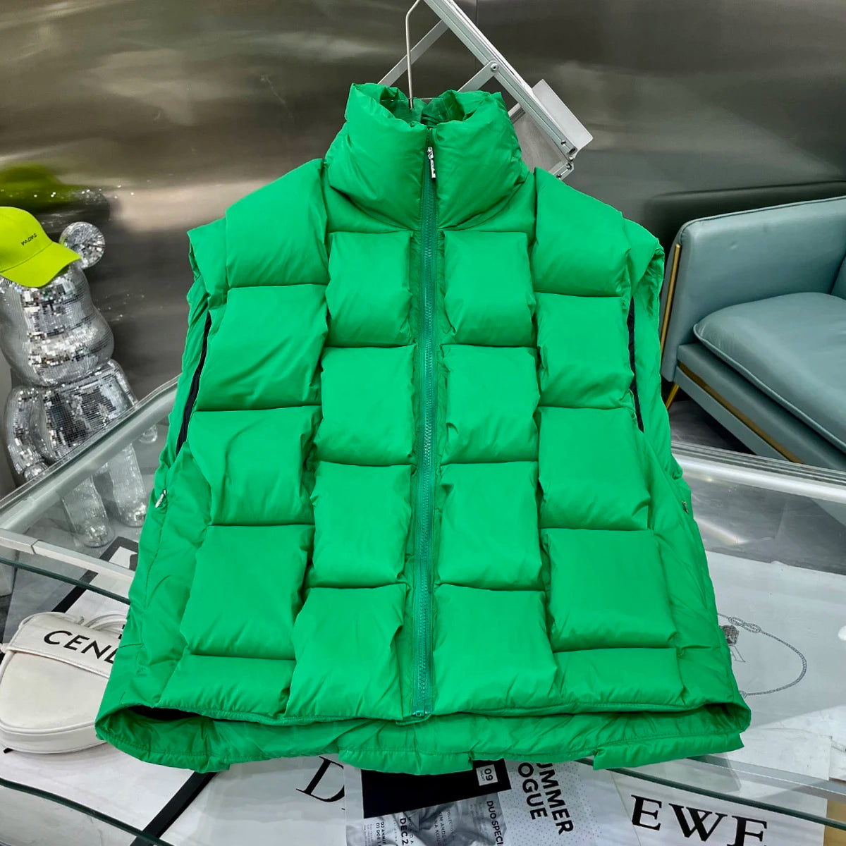 Jackets Padded Loose Puffer Jacket — back view
