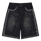 Y2K Vintage Loose Denim Shorts — styling shot