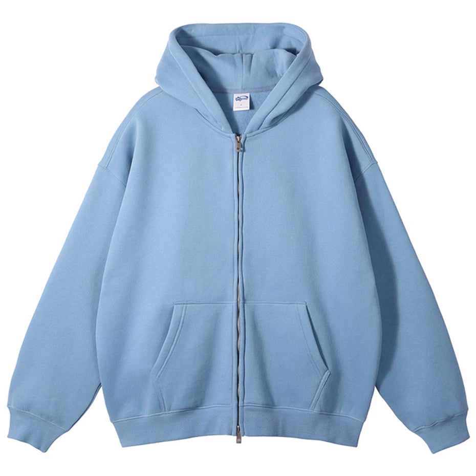 Zip Oversized Jacket — full look