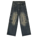Vintage Blue Denim Baggy Jeans — styling shot