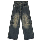 Vintage Blue Denim Baggy Jeans — styling shot