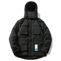 Mask Padded Puffer Jacket — styling shot