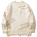Y2K Knit Oversized Sweater — styling shot