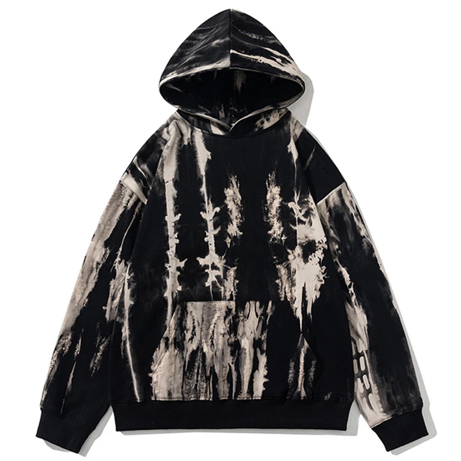 Vintage Tie Dye Oversized Hoodie — styling shot